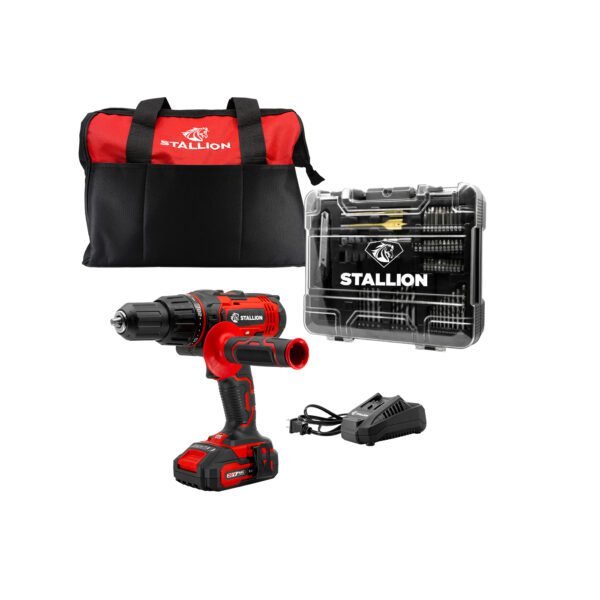 KIT de rotomartillo inalámbrico STALLION + estuche de accesorios STCIB-20 STALLION